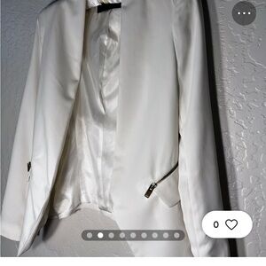 ZARA BASIC - Open front Blazer with Zipper Accents